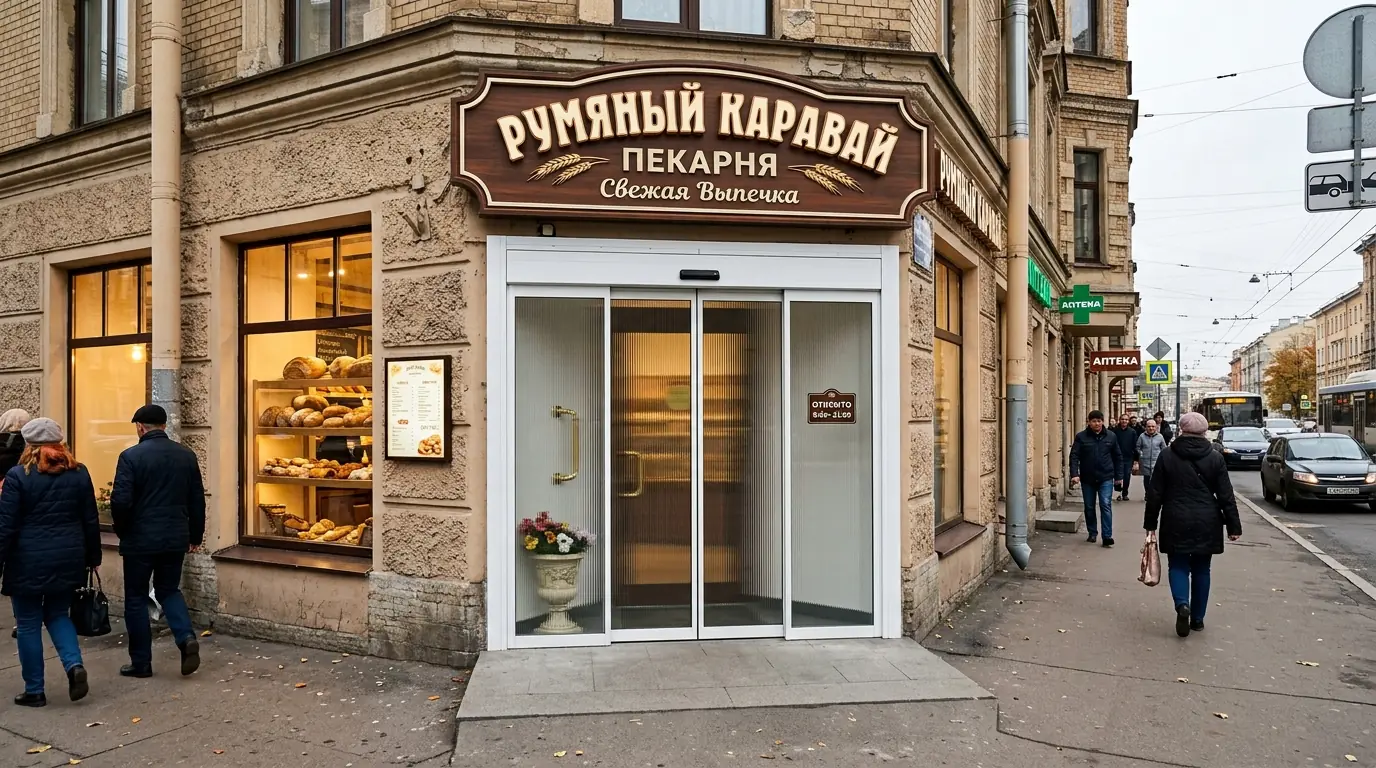 Распашные двери для магазинов — пример реализации проекта