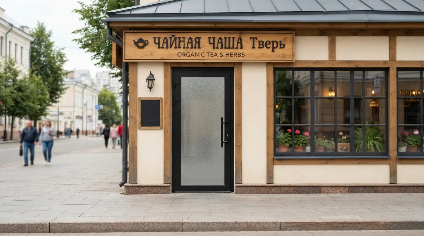 Входная группа магазина алюминиевая — вариант исполнения