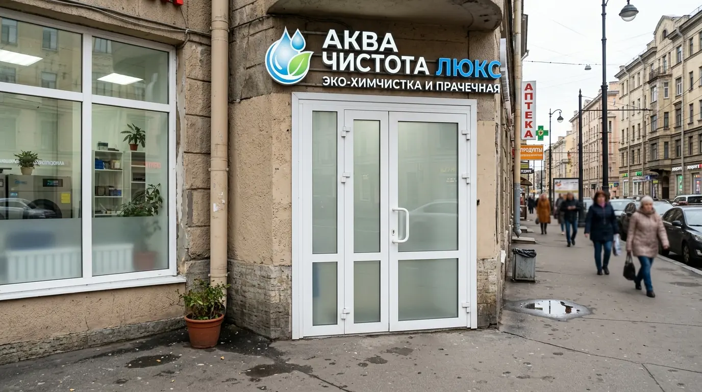 Входная группа магазина — вид сбоку
