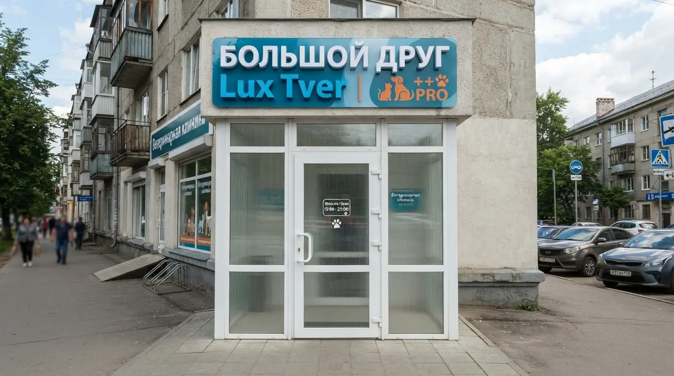 Входная группа магазина — цветовое решение